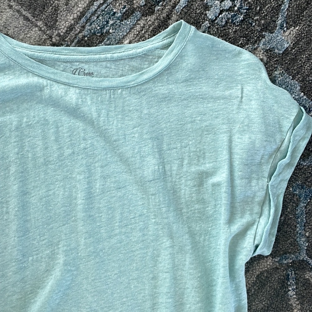 J.Crew Linen Tee - Picture 2 of 2